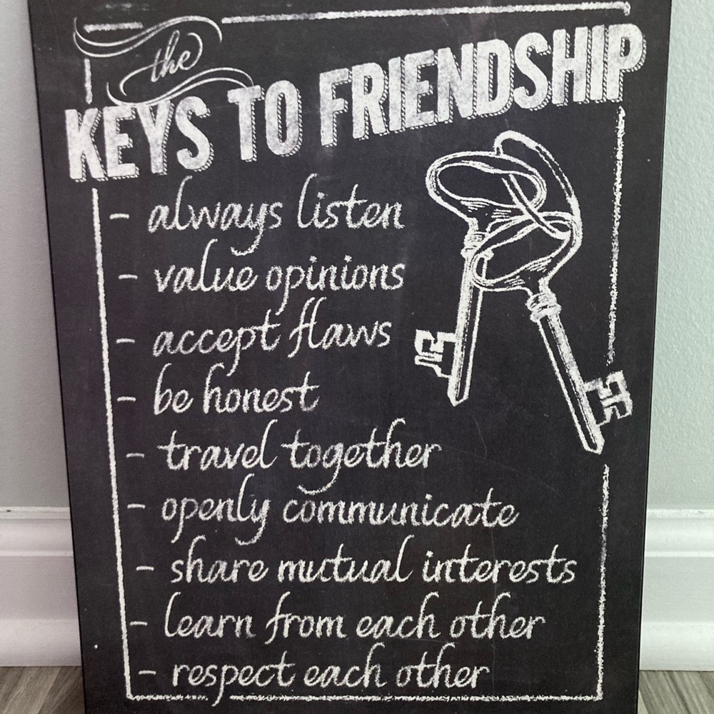 Two metal thin signs